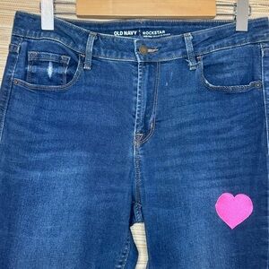 Customized Old Navy Rockstar Jeans